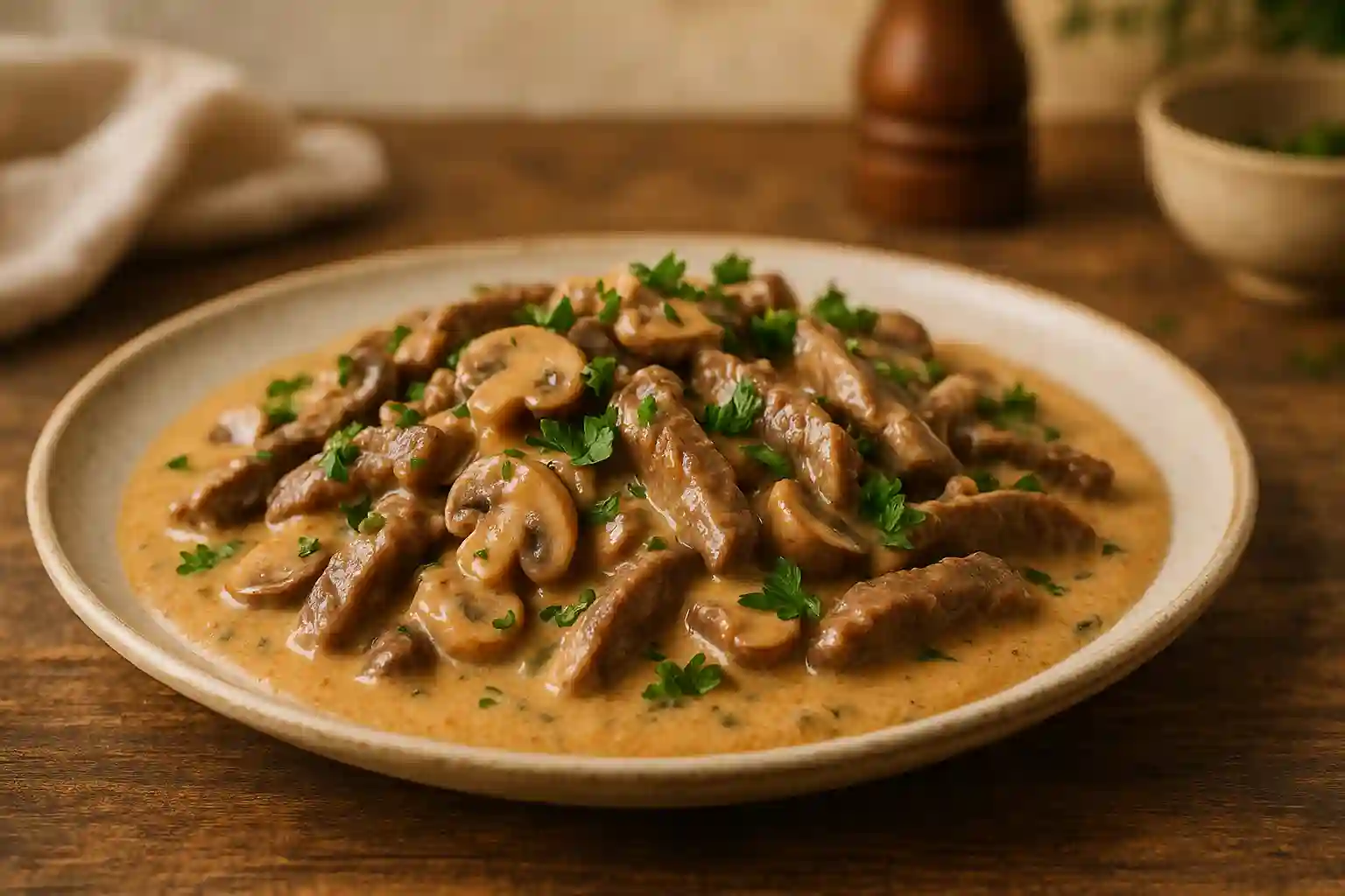 Bœuf Stroganoff