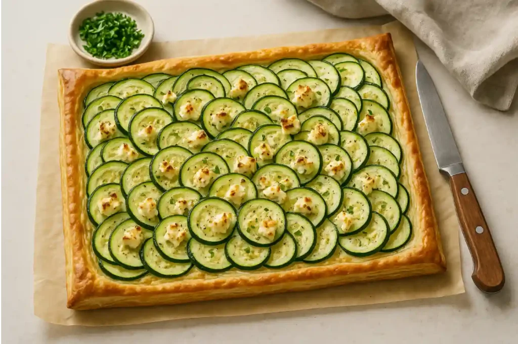 Tarte Courgette Feta
